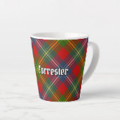 Tasse Latte Clan Forrester Tartan (Angle droit)