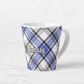 Tasse Latte Clan Hannay Tartan (Angle droit)