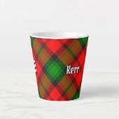 Tasse Latte Clan Kerr Tartan (Devant)