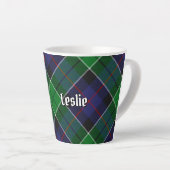 Tasse Latte Clan Leslie Chasse Tartan (Angle droit)