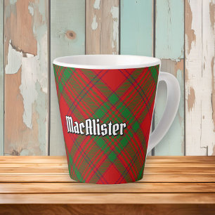 Tasse Latte Clan MacAlister de Glenbarr Tartan