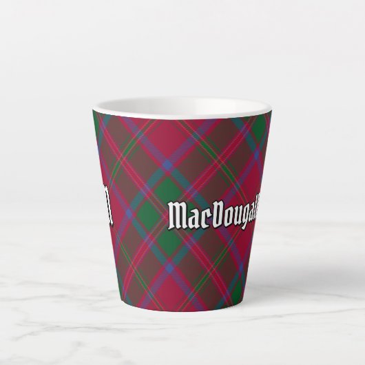 Tasse Latte Clan MacDougall Tartan (Devant)