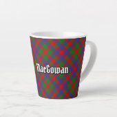 Tasse Latte Clan MacGowan Tartan (Angle droit)
