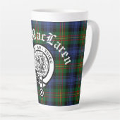 Tasse Latte Clan MacLaren Crest Badge & Tartan (Angle droit)