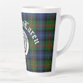 Tasse Latte Clan MacLaren Crest Badge & Tartan (Droite)