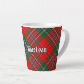 Tasse Latte Clan MacLean Tartan (Angle droit)