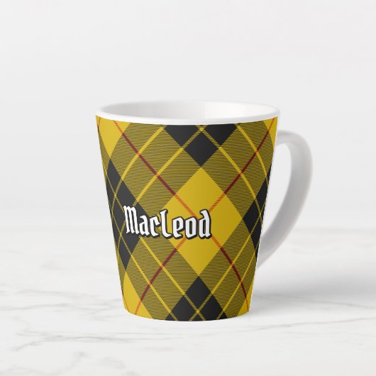 Tasse Latte Clan Macleod de Lewis Tartan (Angle droit)