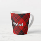 Tasse Latte Clan Macleod de Raasay Tartan (Angle droit)