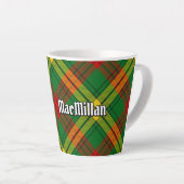 Tasse Latte Clan MacMillan Tartan (Angle droit)