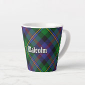 Tasse Latte Clan Malcolm Tartan (Angle droit)