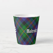 Tasse Latte Clan Malcolm Tartan (Devant)