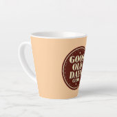 Tasse Latte Classic Brown Good Old Days Club Emblem (Angle gauche)