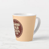 Tasse Latte Classic Brown Good Old Days Club Emblem (Angle droit)