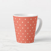 Tasse Latte Classic Rust Polka Dot (Angle droit)