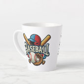 Tasse Latte Classique Baseball Essentials / Stylish Retro Lege (Angle gauche)