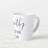 Tasse Latte Classique meilleur papa jamais (Angle droit)