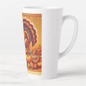 Tasse Latte classique/vintage Thanksgiving Turquie (Droite)