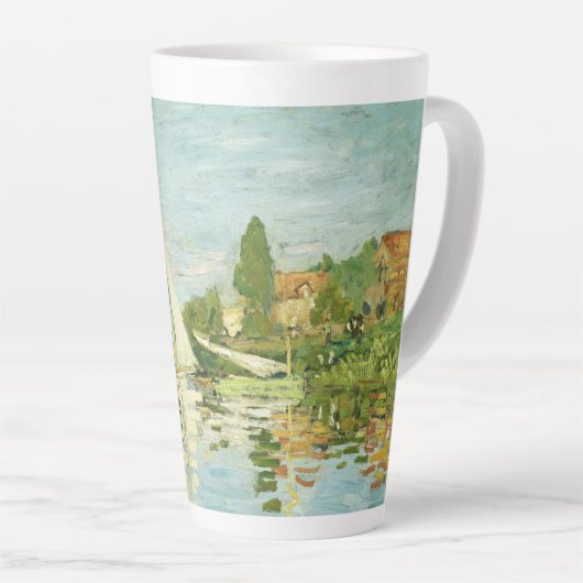 Tasse Latte Claude Monet. Régates à Argenteuil (Angle droit)
