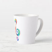 Tasse Latte Clé arc-en-ciel (Angle droit)