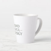Tasse Latte Clean and Simple "Kind Soul Energy" (Angle droit)