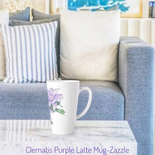 Tasse Latte Clematis violet