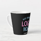 TASSE LATTE CLIENT SIMPLE CONTEMPORAIN PROPRE NOIR MODE (Angle gauche)