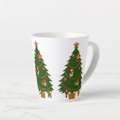 Tasse Latte Cloisonne Art Christmas Tree Character Ornaments (Angle droit)