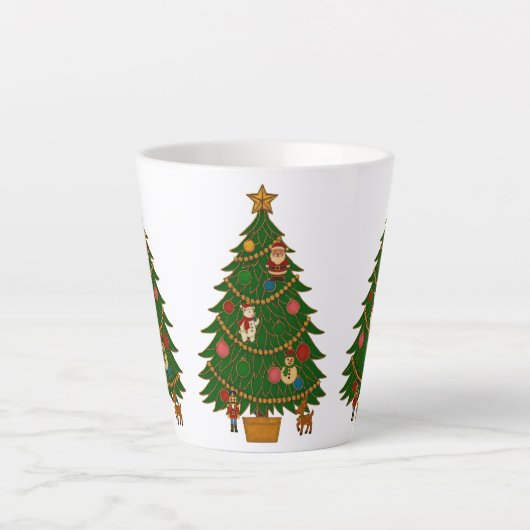 Tasse Latte Cloisonne Art Christmas Tree Character Ornaments (Devant)