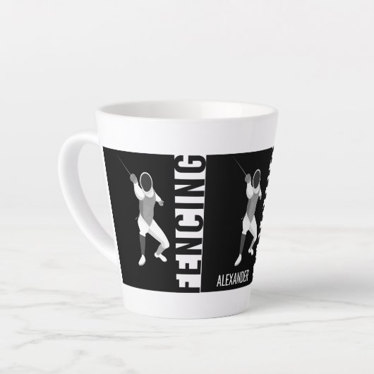 Tasse Latte Clôture (Angle gauche)