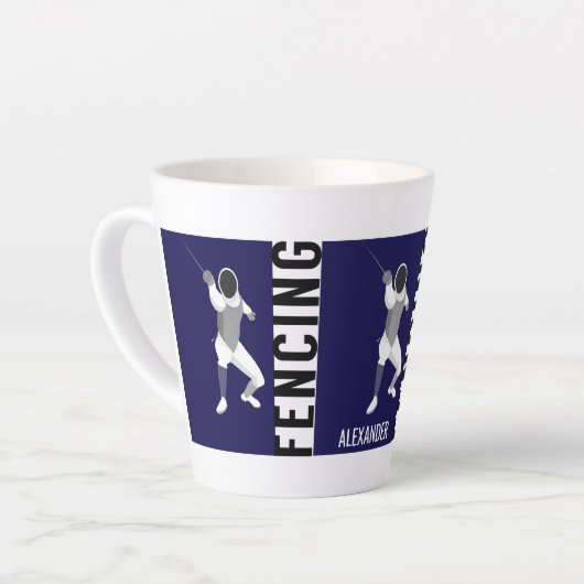 Tasse Latte Clôture (Angle gauche)