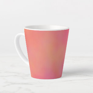 Tasse Latte Cloud à marbre rose et orange abstrait