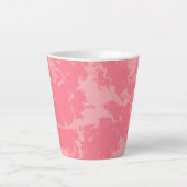 Tasse Latte Cloud marbré rose abstrait (Devant)