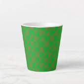 Tasse Latte Clover Pattern (Devant)