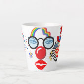 Tasse Latte Clown coloré (Devant)