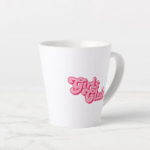 Tasse Latte Club des filles (Angle droit)
