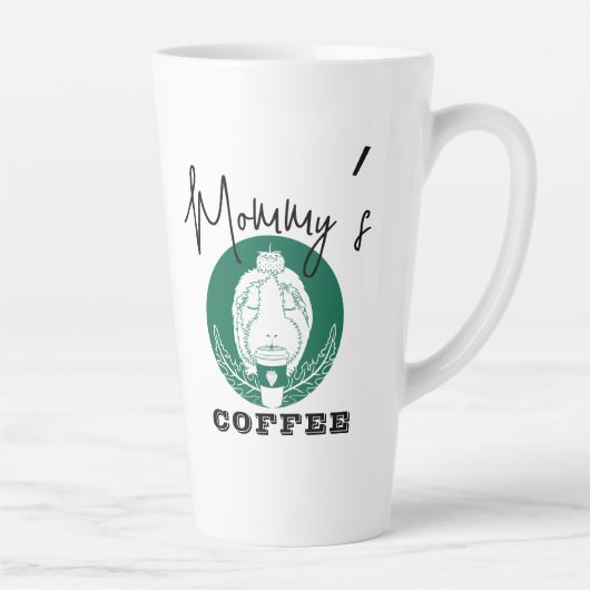 Tasse Latte Cochon de Guinée mignon (Droite)