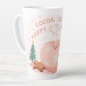 Tasse Latte Cocoa, Cookies & Calm – Pastel Christmas CoT-Shirt (Angle gauche)