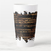 Tasse Latte Code ordinateur (Devant)