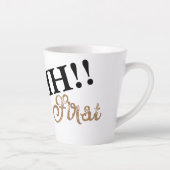 Tasse Latte Code secret des amateurs de café : Shhhh ! ! Café (Droite)