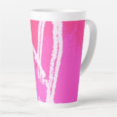 Tasse Latte Coeur de l'avion rose (Angle droit)