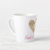 Tasse Latte Coeur d'or (Angle gauche)