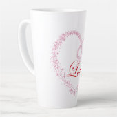 Tasse Latte Coeur doux (Angle gauche)