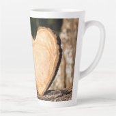 Tasse Latte coeur en bois (Droite)