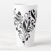 Tasse Latte coeur-gabarit-découpe-fichier-romance (Devant)