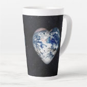 Tasse Latte Coeur terrestre (Angle droit)