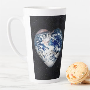 Tasse Latte Coeur terrestre