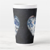 Tasse Latte Coeur terrestre (Devant)