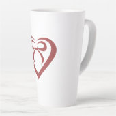 Tasse Latte Coeur Toucher des coeurs (Angle droit)