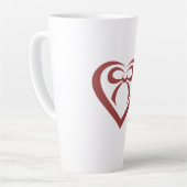 Tasse Latte Coeur Toucher des coeurs (Angle gauche)