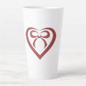 Tasse Latte Coeur Toucher des coeurs (Devant)